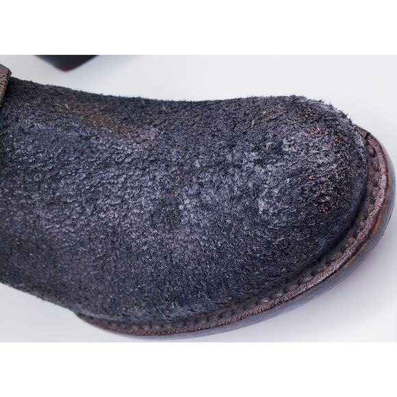 BED/STU REA Rustic Leather O Ring Moto Style Boots Women's Size 6.5 in VGUC - Picture 9 of 16